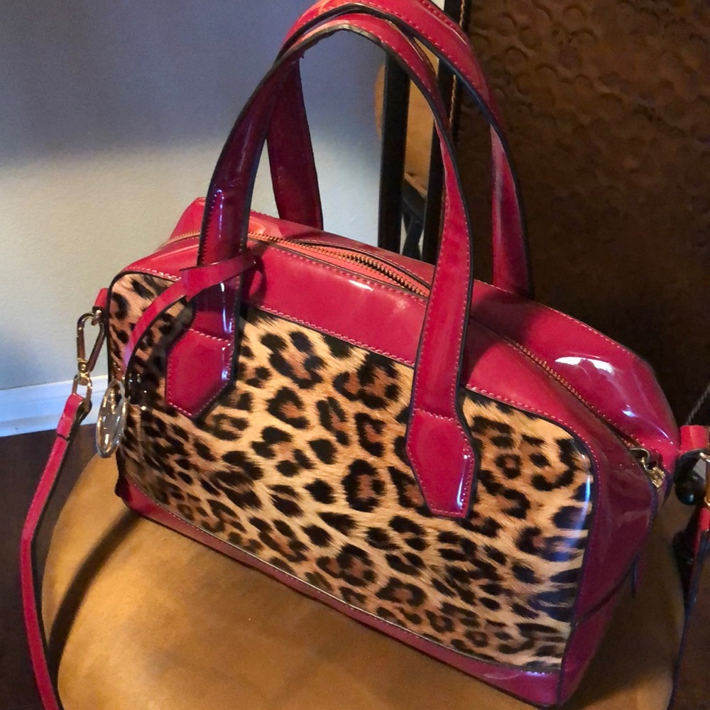 Leopard print purse